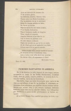 Primeros habitantes de América
