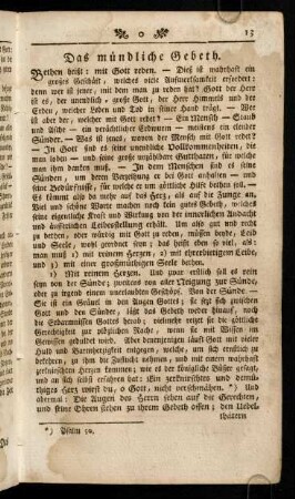 13-27, Das mündliche Gebeth. Die heilige Messe. Gute Meynung vor- oder gleich anfangs der heiligen Messe.