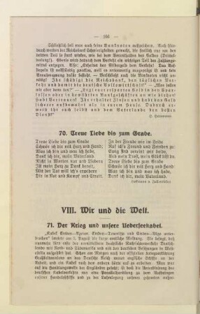 VIII. Wir und die Welt.
