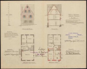 Sanzenbacher, Gottlob, Schreiner Erhöhung des Werkstattanbaues