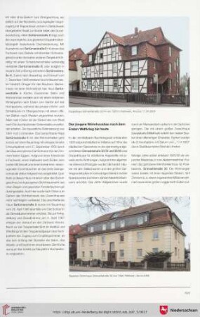Der jüngere Wohnhausbau nach dem ersten Weltkrieg bis heute