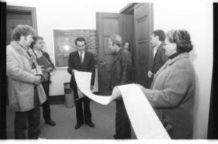 Kleinbildnegative: Unterschriftenliste für Bürgermeister Jakesch, 1984