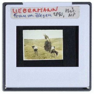Liebermann, Frau mit Ziegen
