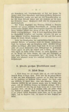 II. Strebe großen Vorbildern nach!