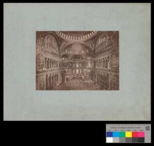 Intérieur de la mosquée Ste Sophie.