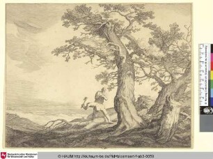 [Landscape with Trees and Woodcutters; Landschaft mit Holzfällern]