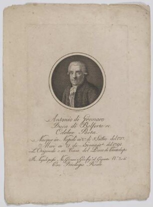 Bildnis des Antonio di Gennaro di Belforte