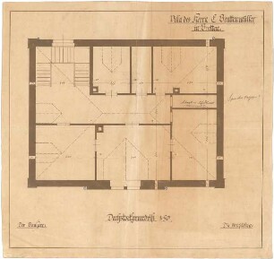 Billing, Hermann; Bretten, Heilbronnerstr. 1 (früher Gölshauser Landstr.); Haus Beuttenmüller - Grundriss DG
