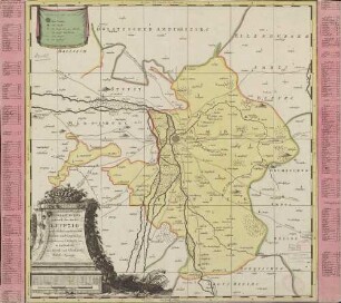 Geographischer Entwurff des Amtes Leipzig ; nebst etlichen angräntzenden Orthen und Gegenden