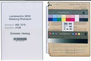 Entnazifizierung Hedwig Schwiete , geb. 30.11.1913 (Gewerbelehrerin)