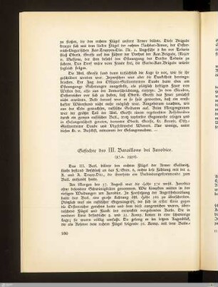 Gefechte des III. Bataillons bei Zurobice