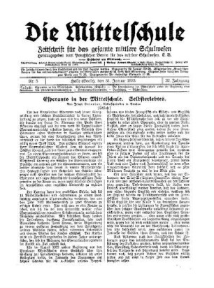 Esperanto in der Mittelschule : Selbsterlebtes ; (Schluß)
