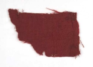 Rotes Wollfragment