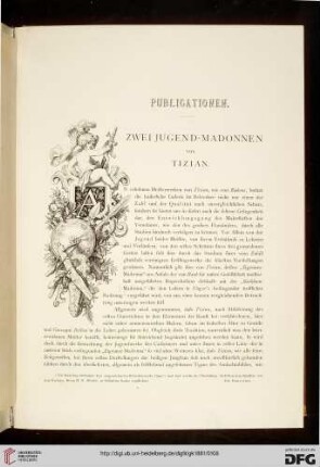 Zwei Jugend-Madonnen von Tizian