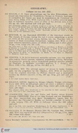 Geography (No. 252 - 268)