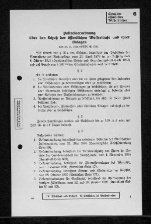 6 Schutz der öffentlichen Wasserstraßen