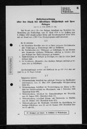 6 Schutz der öffentlichen Wasserstraßen