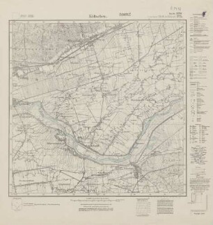 3356 (alte Nr.: 1775) Költschen, Meßtischblatt (4cm - Karte)