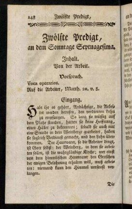 148-155, Inhalt; Vorspruch; Eingang; Einleitung; Erster Theil
