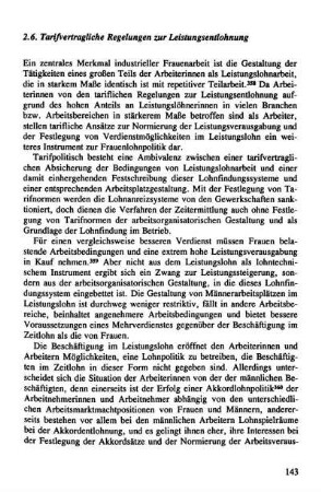 2.6. Tarifvertragliche Regelungen zur Leistungsentlohnung