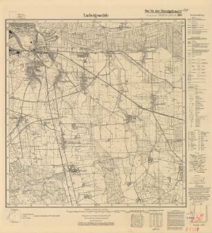 1389 (alte Nr.: 230) Ludwigswalde, Meßtischblatt (4cm - Karte)