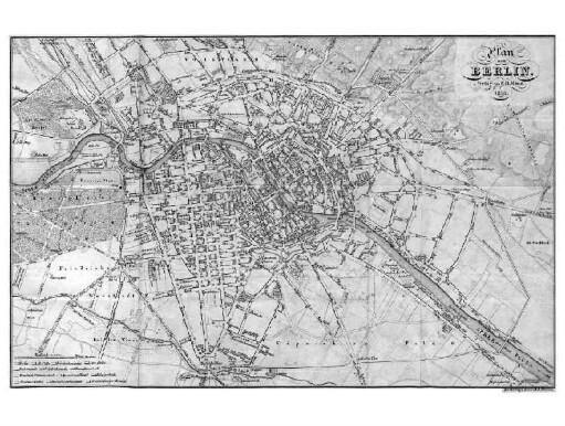 Karte: Plan von Berlin 1839