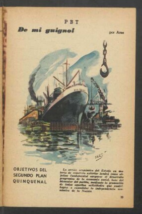 Objetivos del Segundo Plan Quinquenal - [Dibujo] : De mi guignol