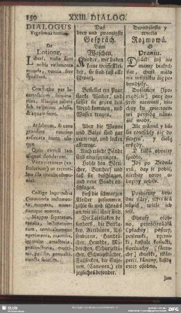Dialogus Vigesimus tertius. De Lotione