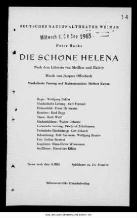 Die schöne Helena