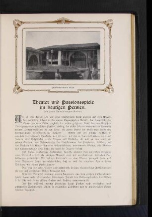 Theater und Passionsspiele im heutigen Persien