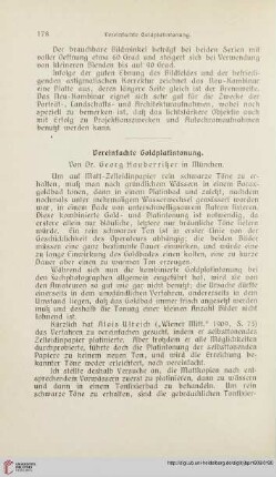 Vereinfachte Goldplatintonung