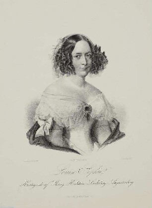 Bildnis von Luise Sophie (1796-1867) Herzogin von Schleswig-Holstein-Sonderburg-Augustenburg