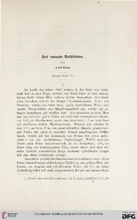 Drei römische Bleitäfelchen