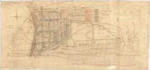 Fischer, Theodor; Ludwigsburg; Baulinienplan - Salon (Stadtbauplan)