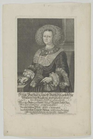 Bildnis der Barbara Bühler