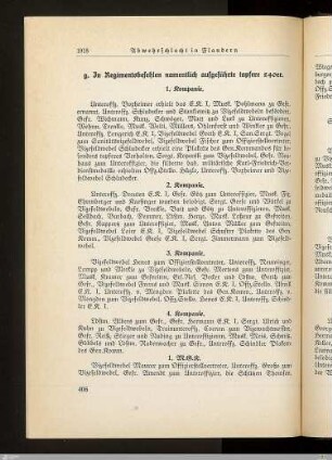 g) In Regimentsbefehlen namentlich aufgeführte tapfere 240er