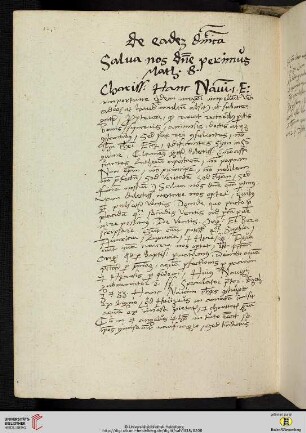 De eadem dominica [Predigttext, Mt 8,25]
