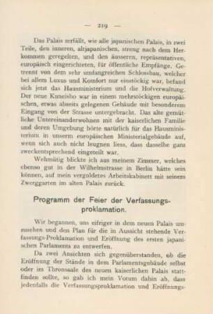 Programm der Feier der Verfassungsproklamation