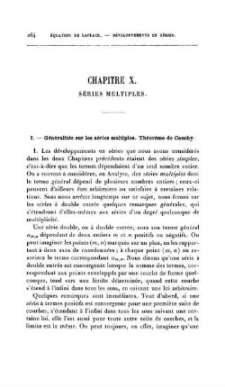 Chapitre X. Séries Multiples.