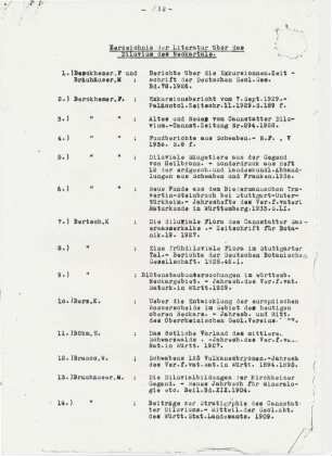Literaturverzeichnis zum Thema Diluvium des Nekartlas