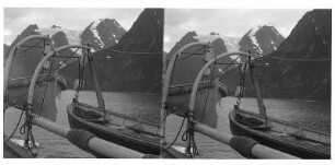 Norwegen. Blick vom Hochseepassagierdampfer "Oceana" über die Fjordlandschaft