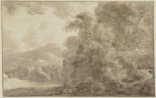 Gebirgslandschaft mit See