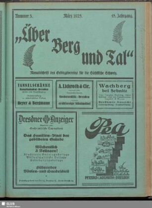 Nummer 3, März 1925