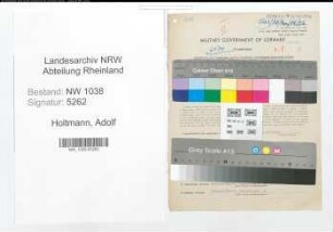 Entnazifizierung Adolf Holtmann , geb. 03.10.1894 (Beamter)