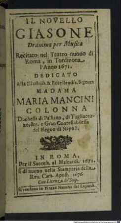 Il novello Giasone