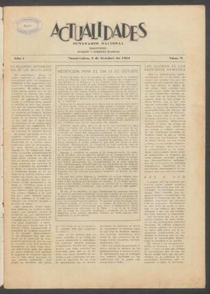 1924,1,9: año 1, núm. 9 (8 de octubre de 1924)