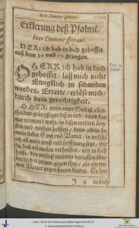 Erklerung deß Psalmen In te Domine speravi