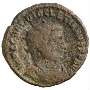 Münze, Follis (Follaro), 296 n. Chr.