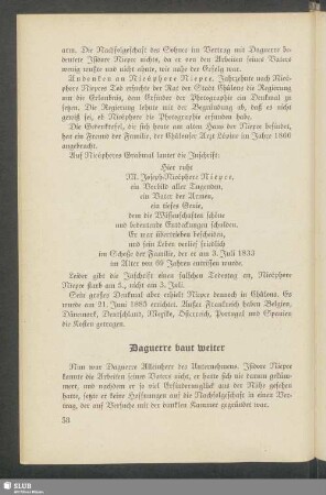 Daguerre baut weiter