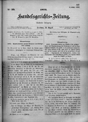 No. 33. 15. August 1874